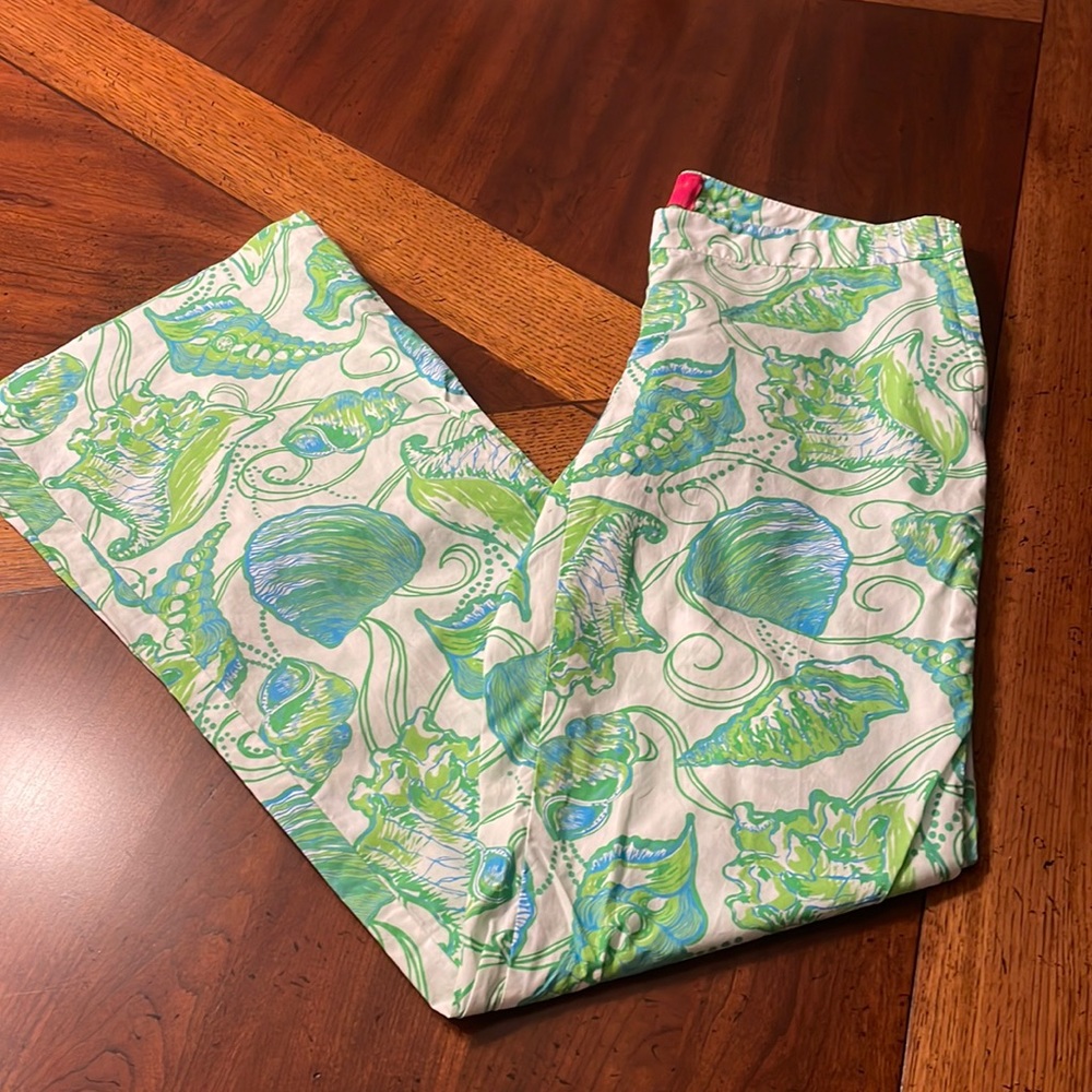 LILLY PULITZER SIDE ZIP WIDE LEG PANTS